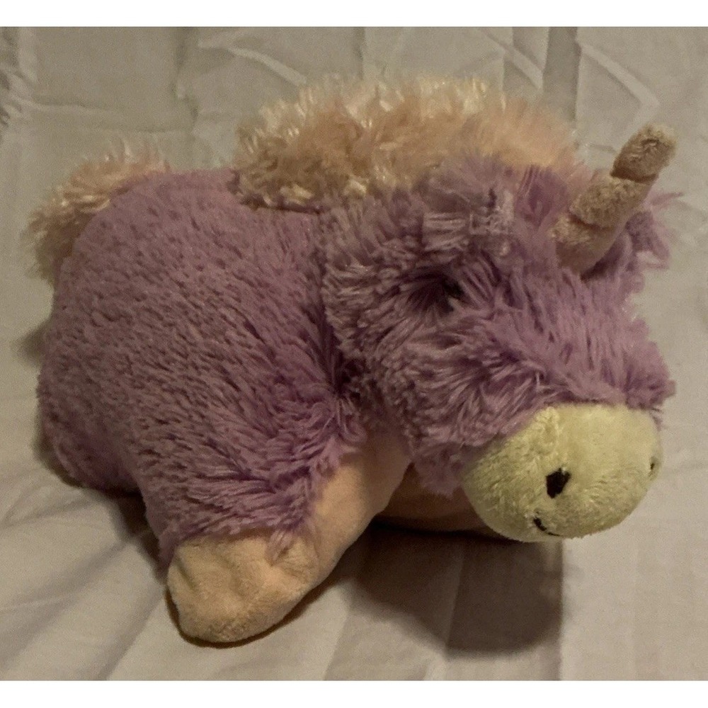 Pillow Pets Peewee Purple Unicorn Plush Stuffed Animal Pillow‎ 11"